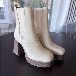 Circus by Sam Edelman Cream Ankle Booties